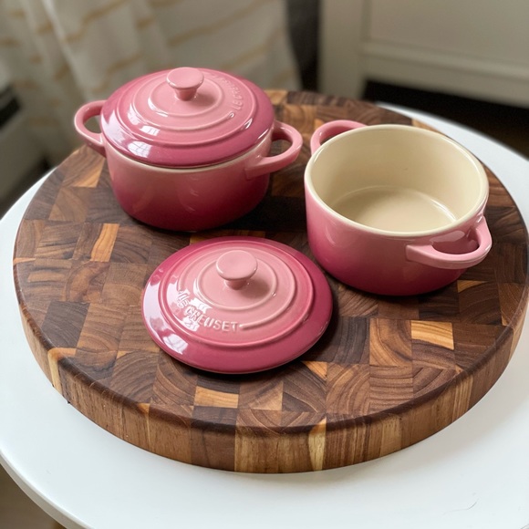 Le Creuset Other - Le Creuset 10cm Mini Rd Cocotte CK Rose Quartz set of 2